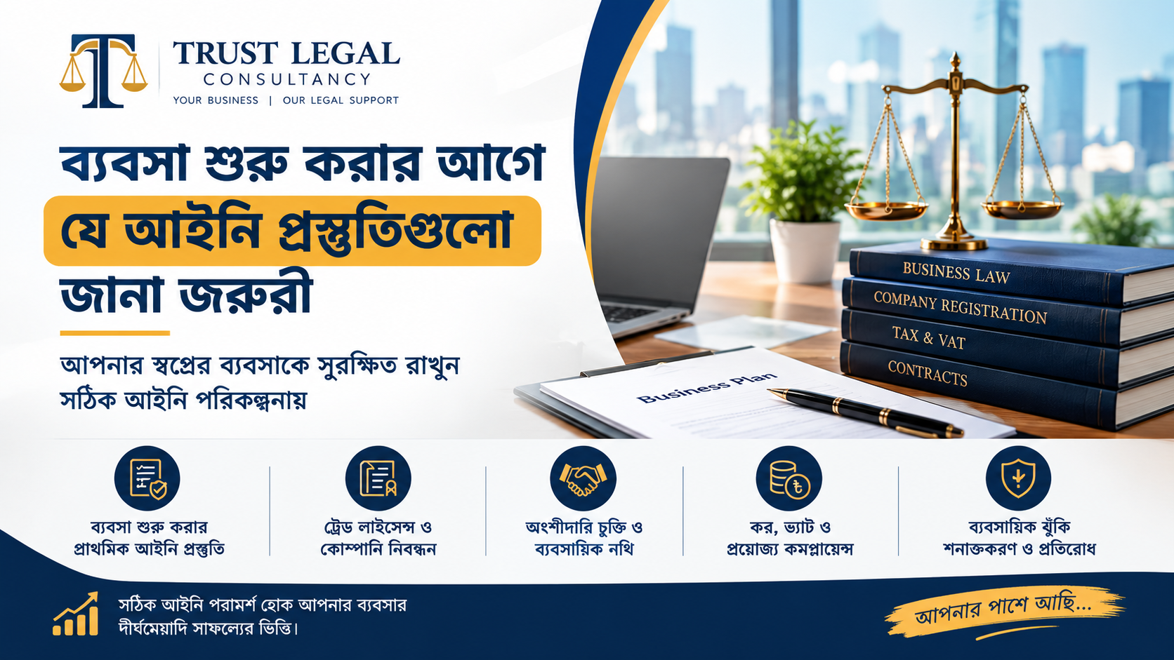 ব্যবসা শুরু করার আগে আইনি প্রস্তুতি | Trust Legal Consultancy
